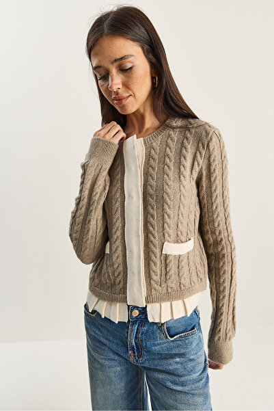 Bianco Lucci Women's Pleated Detailed Hair Knitwear Sweater Th251007 60283835