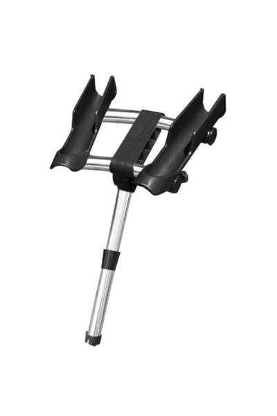 OSCULATI Suport pentru 2 undițe, OSCULATI, aluminiu, argintiu/negru