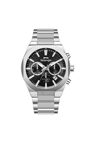 Slazenger Sl.09.2540.2.01 Quartz Steel Gray Black Dial 42 mm Men's Wristwatch