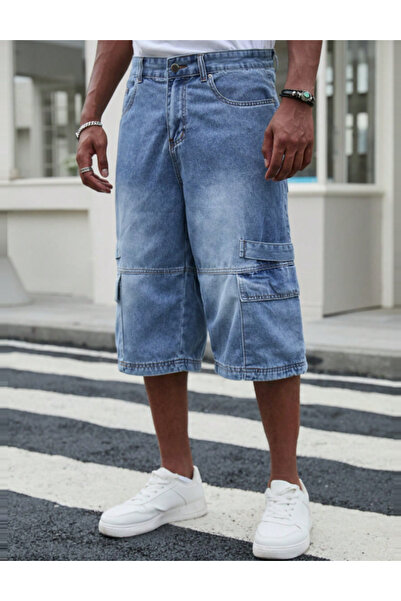 Sheya MANFINITY denim shorts by Shein, blue