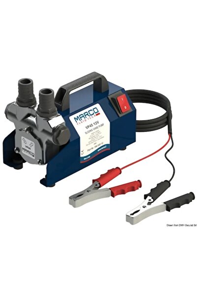 TNG Outdoor Electropompă Macro Transfer Combustibil 12/24V, 45 l/min, Rotor cu Lamă, Corp din Aluminiu