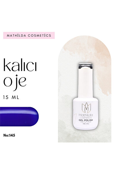 Mathilda Cosmetics Solid Color Gel Serisi- Yüksek Pigmentasyonlu UV/LED Nail Art Ojesi 15ml No:145