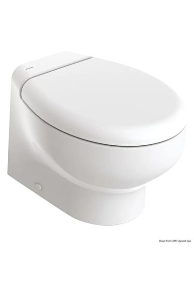 OSCULATI Toaletă Tecma Silence Plus 2G - Cocă joasă, 12/24V, Vas mare, 510 mm, Scaun ceramic alb