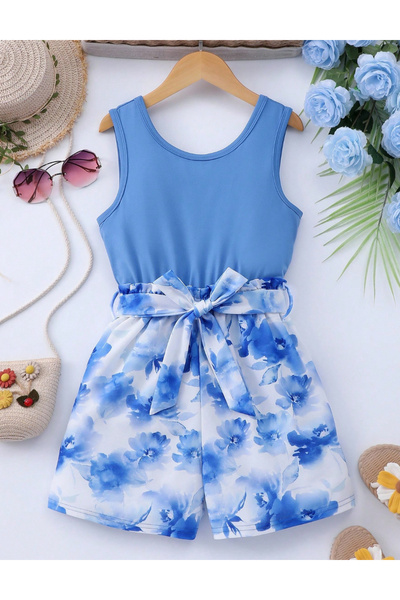 Sheya Salopetă scurtă Shein, culori mixte