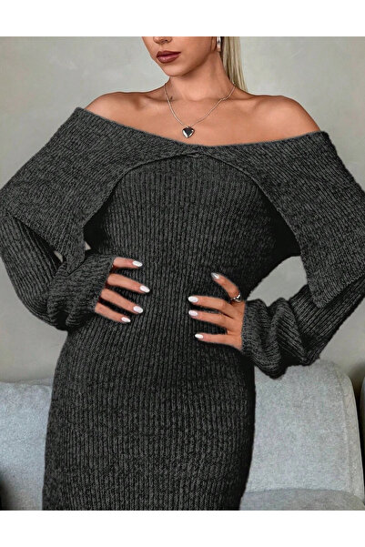 Sheya Shein maxi dress, gray