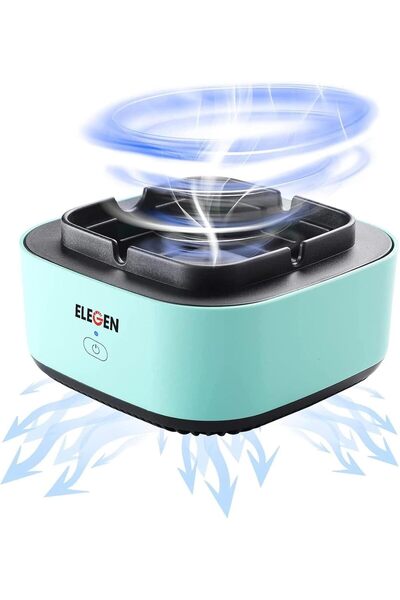 The Bros Air purifier Smokeless Ashtray Cigar Holder (Green)