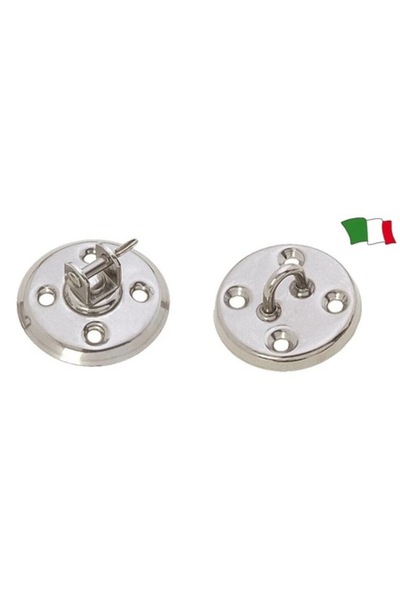 GFN Bază din oțel inoxidabil AISI 316 cu suport pivotant și știft, diametru exterior 55 mm, orificiu 5 mm