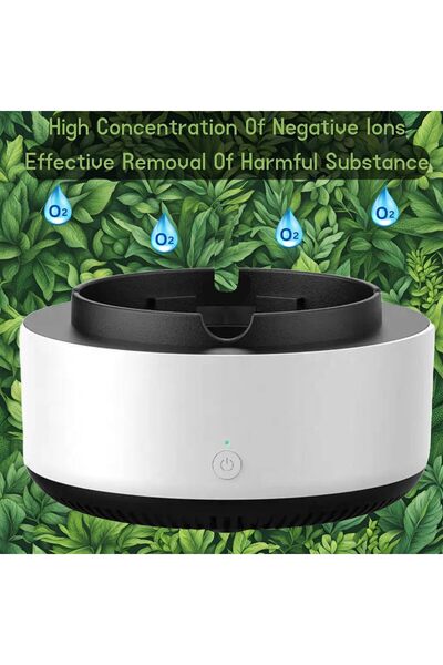 The Bros SIMBAA MALL Self-Extinguishing Multifunctional Air Purifier Ashtray (White)