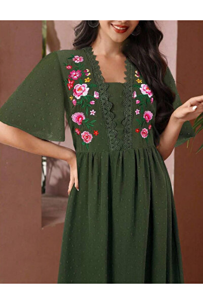 Sheya Shein maxi dress, khaki