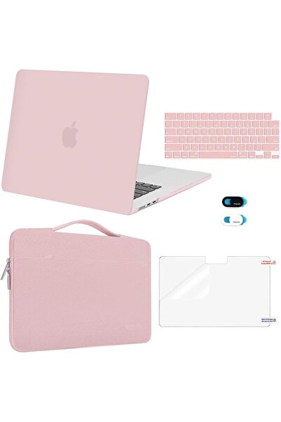 Generic MOSISO Compatible with MacBook Air 15-inch Case A2941 M2 (2024/2023) - Baby Pink