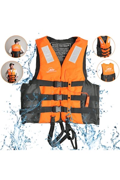 TNG Outdoor Orange Life Jacket, Adjustable, Durable, Size XXL