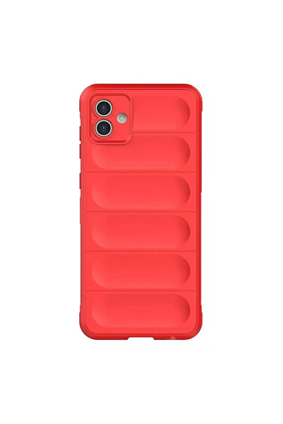 eco port حافظة سامسونج جالاكسي A05 من السيليكون المثالي - أحمر