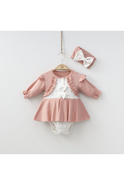 MİNİZEYN TEKSTİL بدلة رومبير منقطة من ماركة ميني كول 9004 مانز للفتيات من عمر...