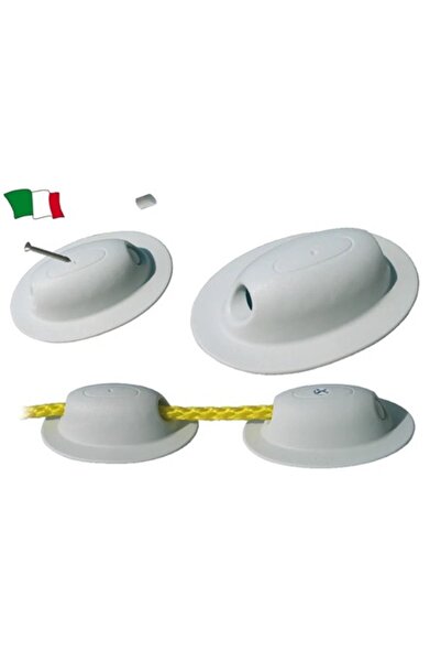 GFN PVC Rope Guide and End, Gray, 10-12 mm Diameter with Stainless Steel Screw