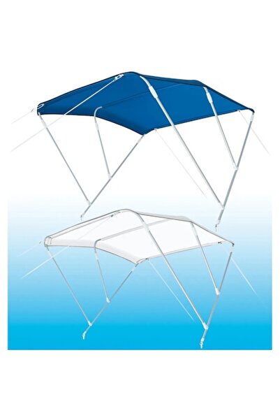 GFN Umbrelă de soare pentru barcă, albastră 3A — 130–225 cm (l 185 x l 180 x ...