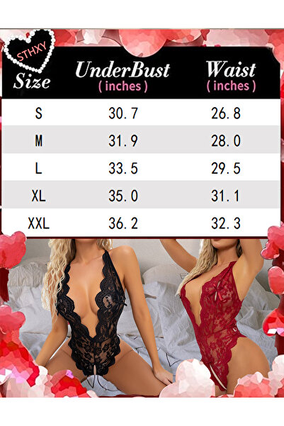 Sthxyfaith Womens crotchless lingerie outfits Lace Chemise Sleepwear Babydoll Nightgown Teddy plus size