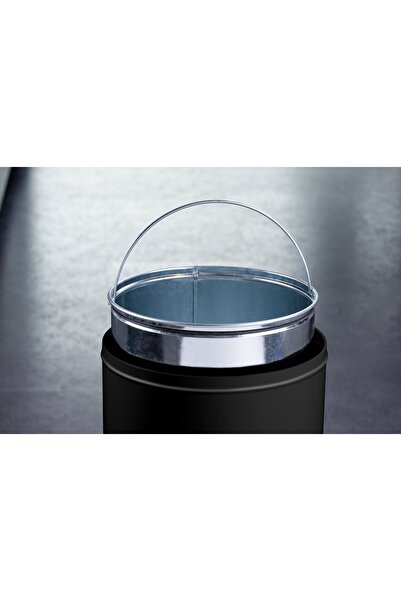 FACKELMANN Trash can, BERLIN, 40L, stainless steel folding lid, for commercial spaces