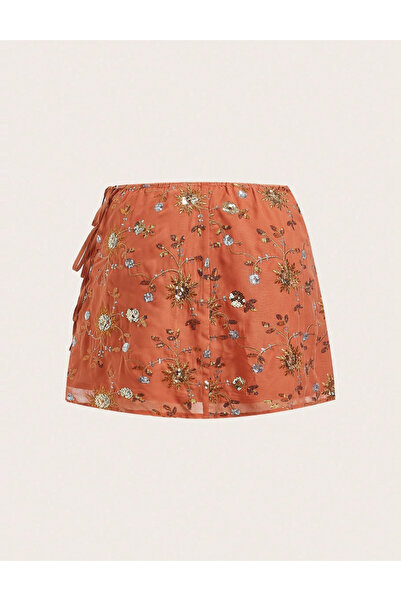 Sheya Shein Curve+ mini skirt, red