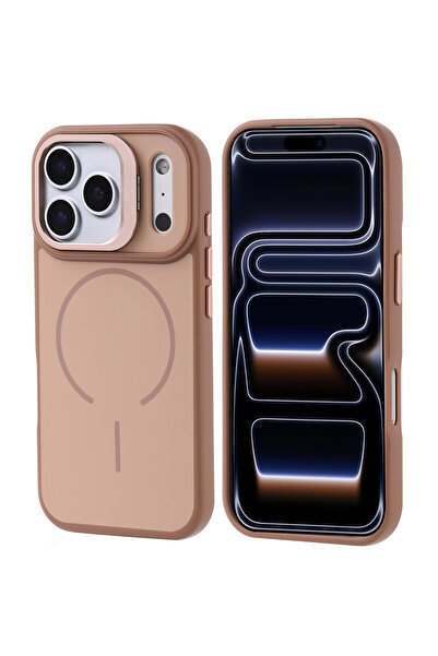 Gpack iPhone 17 Pro uyumlu Kılıf Notron Kamera Standlı M-Safe Şarj Özellikli ...