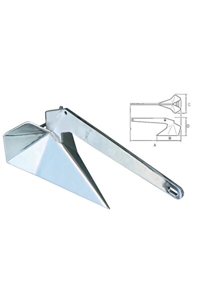 GFN GAMMA Stainless Steel Anchor, 20 kg, for boats