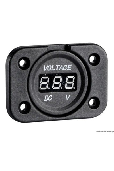 TNG Outdoor Built-in Osculati Digital Voltmeter with Lighter Socket and Dual USB Port 4.8A