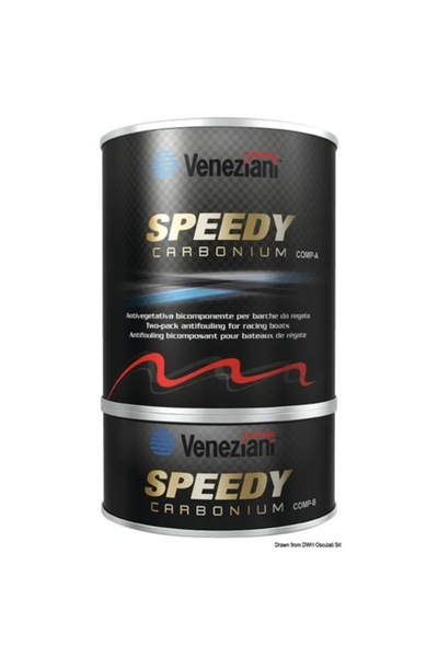 TNG Outdoor Antifouling Speedy Carbonium, bază de carbon, 2,5 L, negru, pentr...