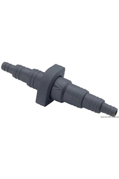 OSCULATI Conector multiplu pentru furtun cu supapă de sens, 13/20/26 mm, cone...