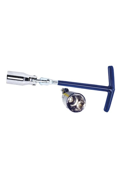 GFN Spark Plug Wrench with Double Spherical Joint, 19mm, Hex Socket, Plastic Handle