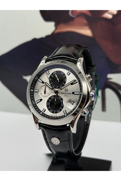 Hislon Silver Men's Classic Wristwatch 5 Atm Waterproof Sapphire Crystal 3 Years Warranty