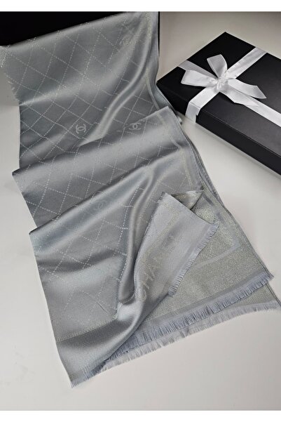 Shiva Scarfs Silvery Cashmere Silk Shawl Pattern 4 Mevim Silk Scarfs Shawl Hijab