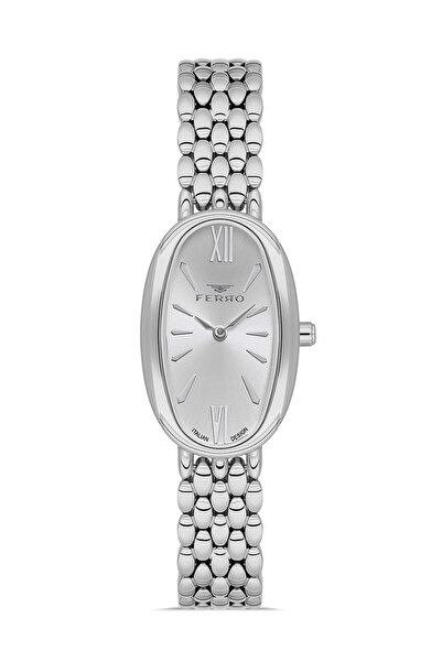 FERRO Silver Steel Band Women Wristwatch Fl21510A-A 3Atm Water Resistant Warranty 2 Years Giftpacked
