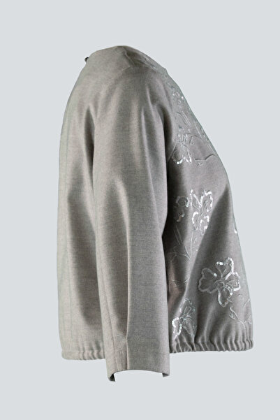 IDYL Flanel Bluse with Embroidery Detail