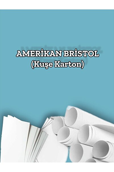 Orbak Kağıt Amerikan Bristol Karton A5 180 gr - 100 Adet 14,8x21 cm