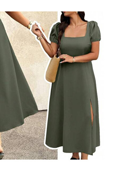 Sheya Shein Curve+ maxi dress, khaki