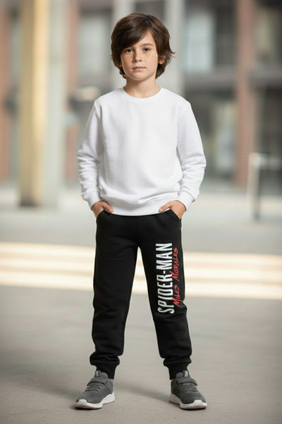 SPIDERMAN Αγόρια Φούτερ Μαύρο - 2 Νήματα