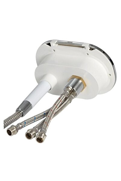 OSCULATI Oval PVC chromed shower box with 4 m hose, rear outlet — BULK pack of 10 pcs,