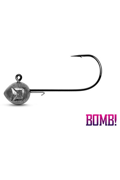 DELPHİN Fish-On-X Bomb jig head with spinner, 5 pcs, 18 g, hook size 6/0