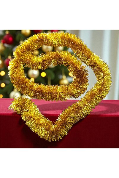 Kuzey 2 metri de sclipici metalic auriu pentru decorațiuni de Crăciun, sclipi...