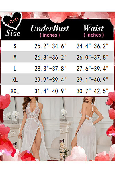 Sthxyfaith Plus Size Sexy Nightgowns for women Teddy Lingerie Lace Babydoll Chemise Sexy Mesh Nightdress V Neck