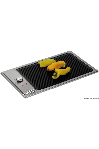 TNG Outdoor Electric Grill, Pyroceram and Stainless Steel, 220V, 2500W, External 500x300mm