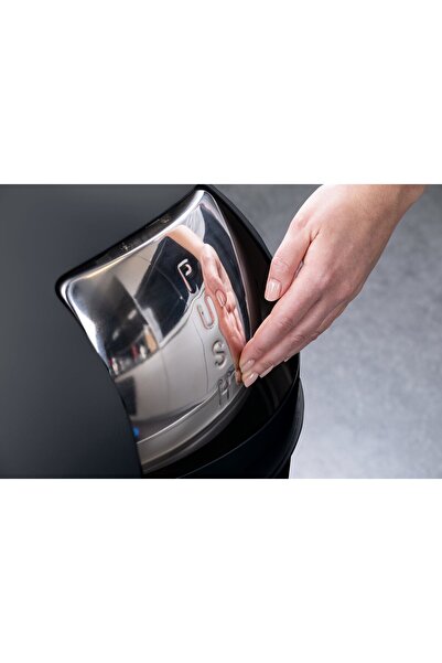 FACKELMANN Trash can, BERLIN, 40L, stainless steel folding lid, for commercial spaces