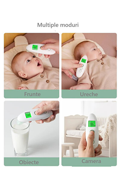 Momcozy Digital Infrared Thermometer for Forehead and Ear Non-Contact Fever Alarm –