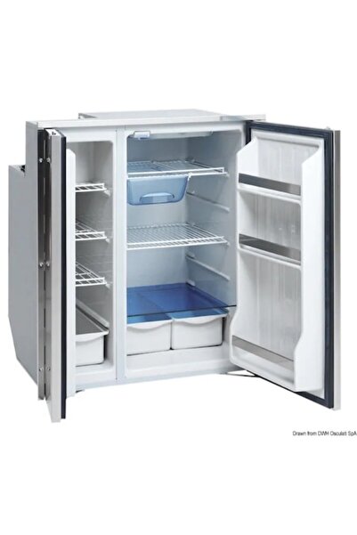 OSCULATI Isotherm Stainless Steel Double Compartment Refrigerator, 12/24V, Model CR200 SS