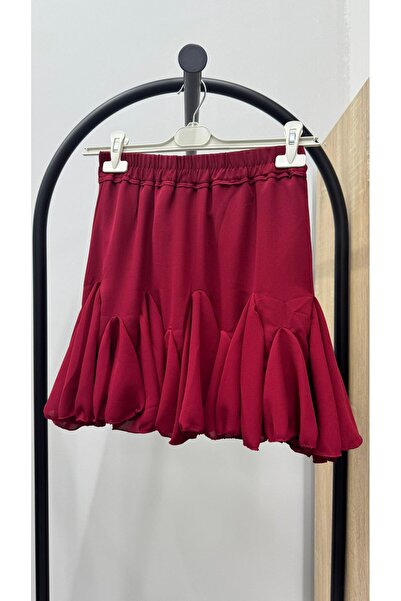 Koza Butik Women's Ruffle Detailed Skirt with Shorts 6285-25