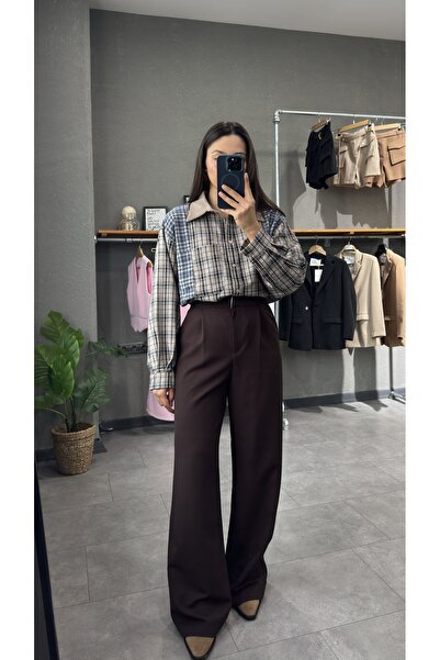 YOUR NAME Παντελόνι με ψηλόμεσο πλισέ ίσιο κόψιμο