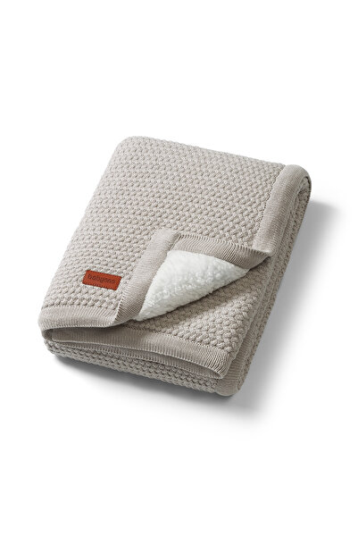 Babyono Grey cotton blanket with fleece, Babyono, 1658