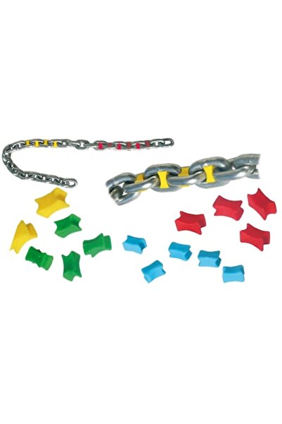 GFN Inserții colorate pentru lanț, diametru 10 mm, albastre, pentru vizualizarea lungimilor zalelor lanțului