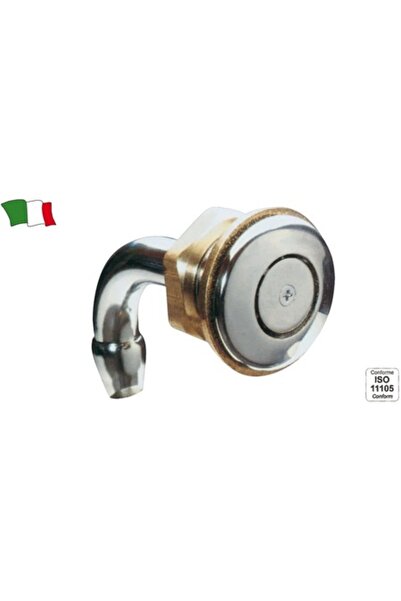 GFN Ventilator din alamă cromată pentru rezervoare cu suport pentru furtun, diametru furtun 16 mm