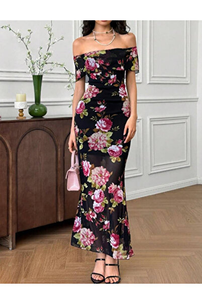 Sheya Shein maxi dress, mix colors