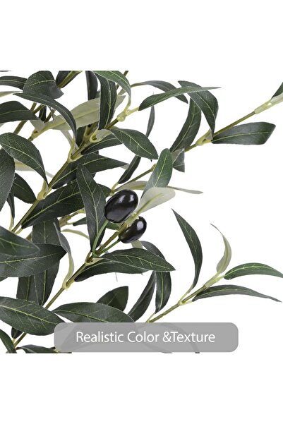 The Bros Yinleus Artificial Olive Tree 95cm Faux Olive Tree with Lifelike Fruits